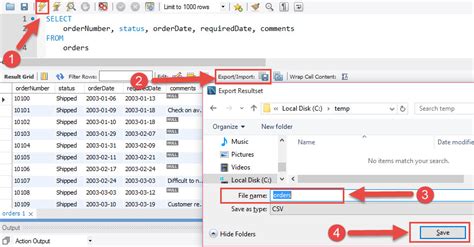 phpmyadmin export query results|How to export a query result in excel CSV from MySQL .